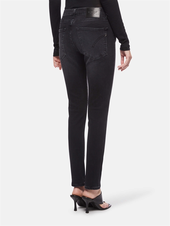 Dondup Pantalone Iris Jeans, Black/Grey Wash 